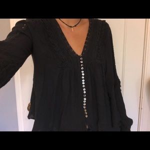 Free people long sleeve shirt/blouse